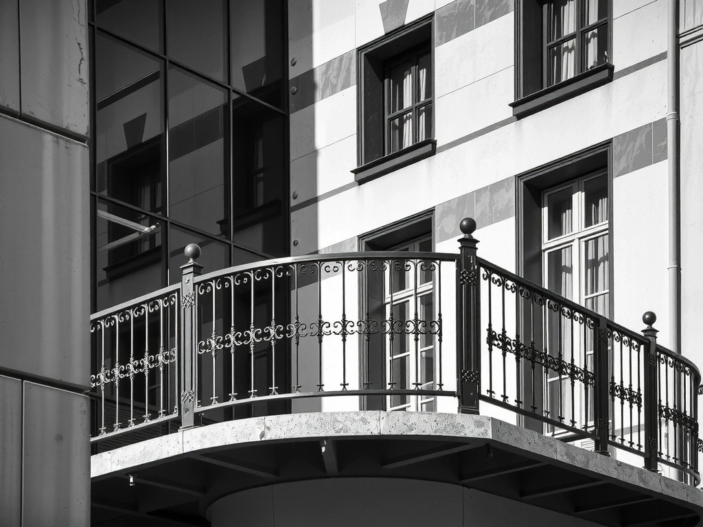 Prague architectural detail showing geometric precision