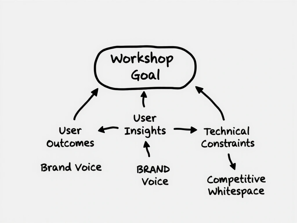 Annotated workshop flow diagram