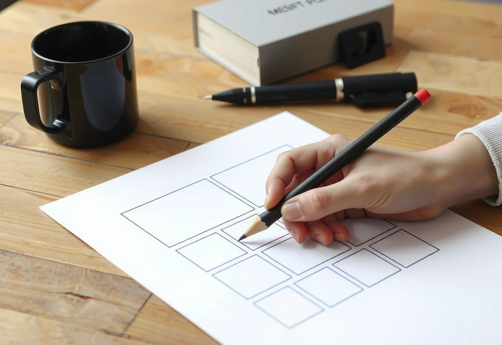 Hand-sketching wireframes